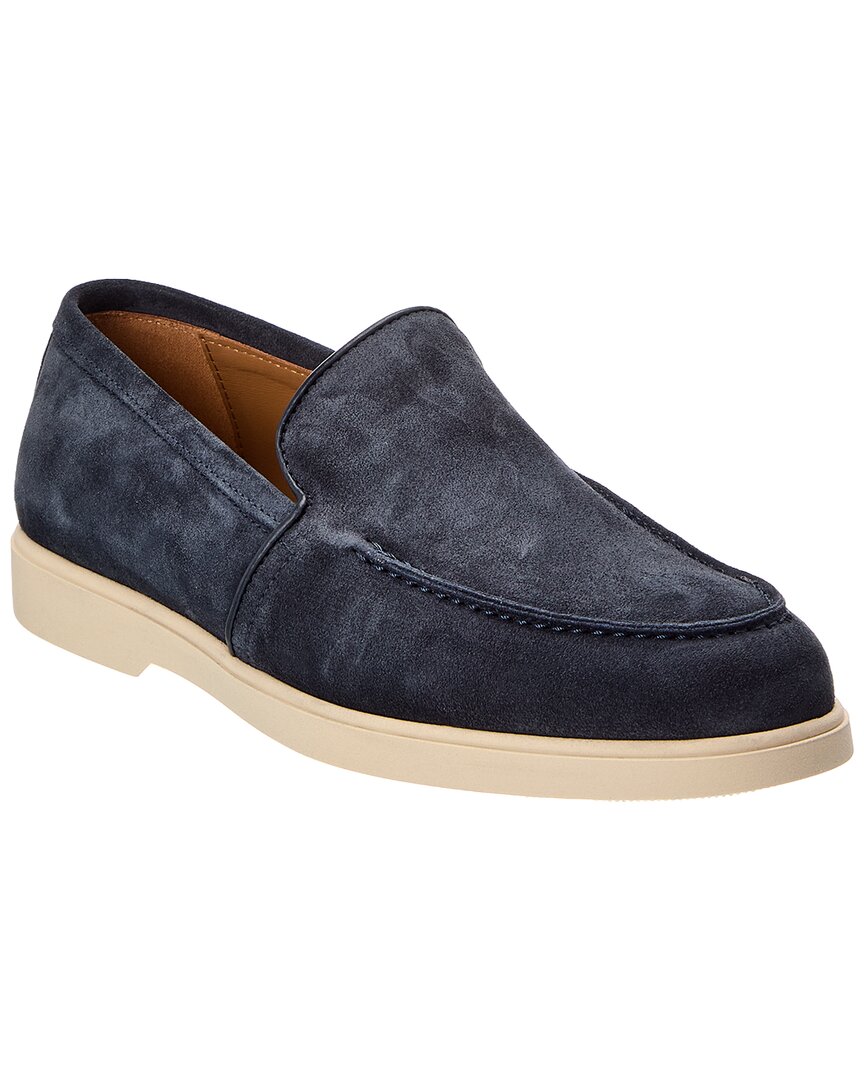 Bruno Magli Etna Suede Loafer In Gray