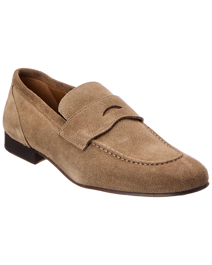 Bruno Magli Nathan Suede Loafer In Brown