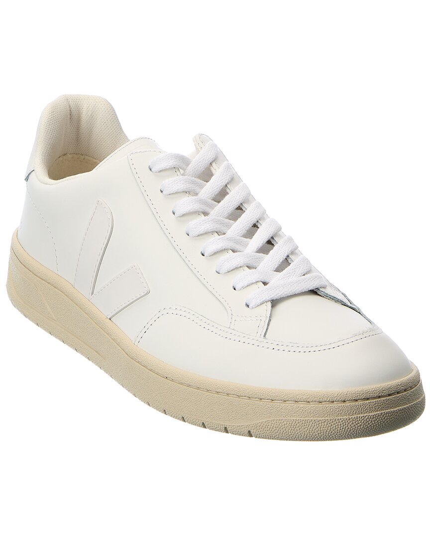 Veja V-10 Leather Sneakers In White