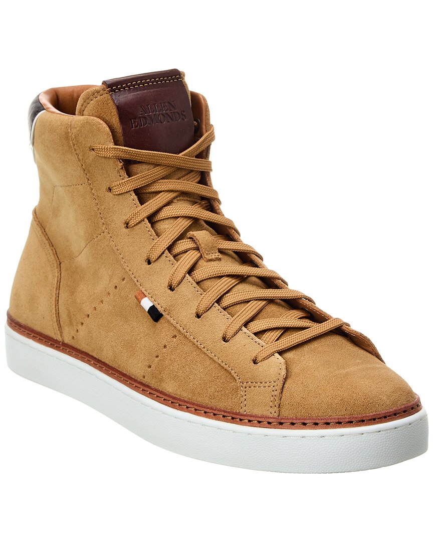 Allen Edmonds Alpha Suede High-top Sneaker In Brown | ModeSens