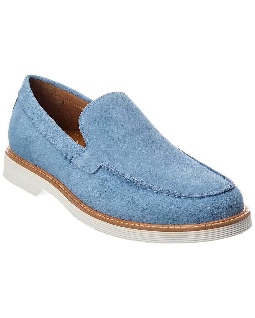Donald Pliner Fifer Suede Loafer In Blue