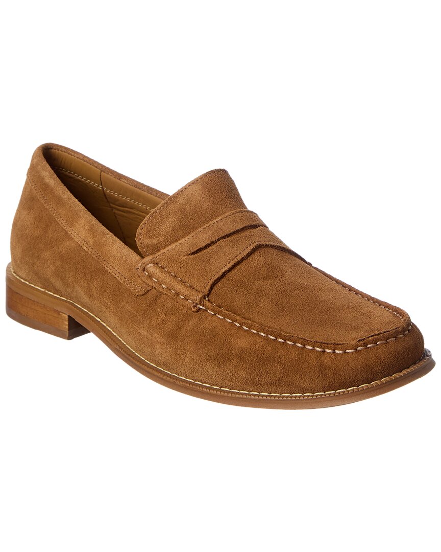 Donald Pliner Miles202 Suede Loafer In Brown