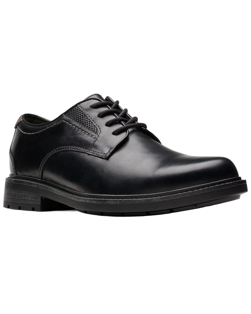 Clarks Leather Oxford In Black