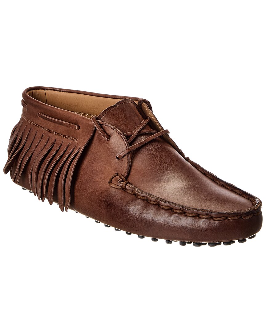 Tod's Tods Leather Moccasin In Brown