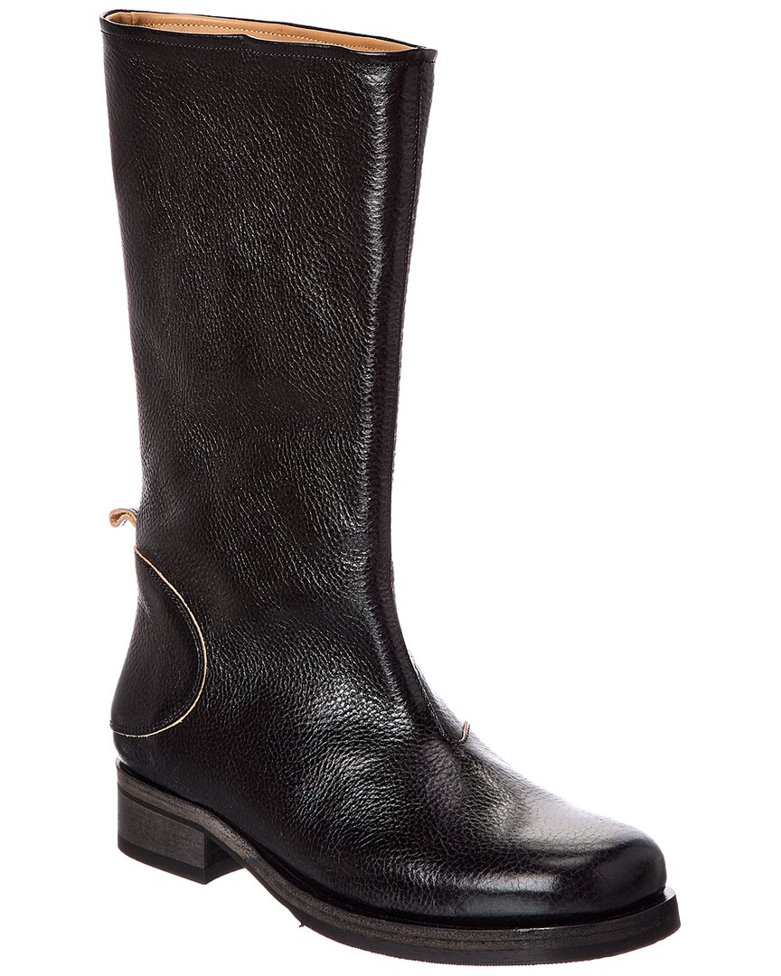 Our Legacy Leather Boot In Black