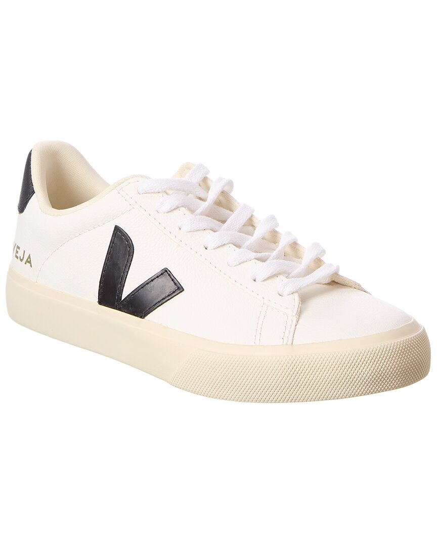 Veja Men's White Campo Leather Trainers In Cotton/Leather, Size 9 - Image 3