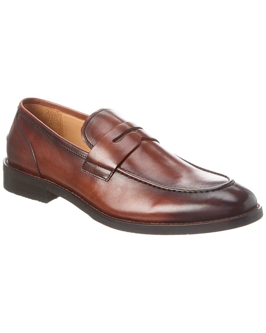 Shop Warfield & Grand Solano Leather Loafer In Brown