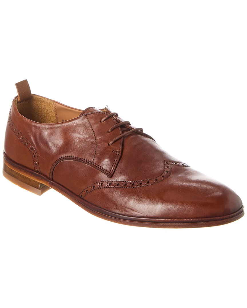 Shop Antonio Maurizi Wingtip Leather Loafer In Brown