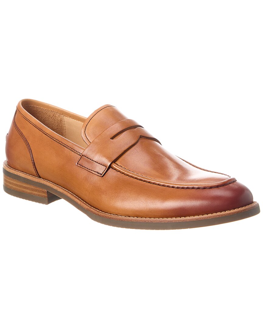 Shop Warfield & Grand Cary Leather Loafer In Brown