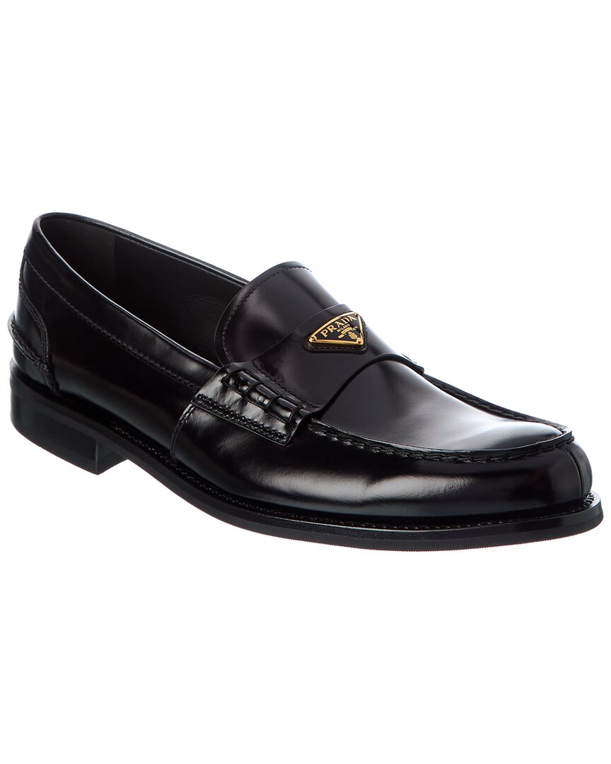 Prada Men's Black Logo Loafers - Image 2