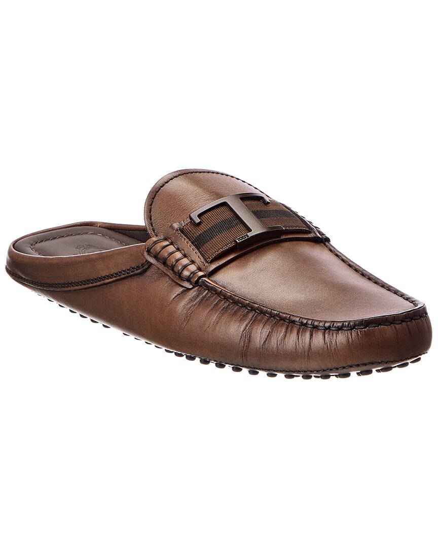 Tod's Leather Mule In Brown