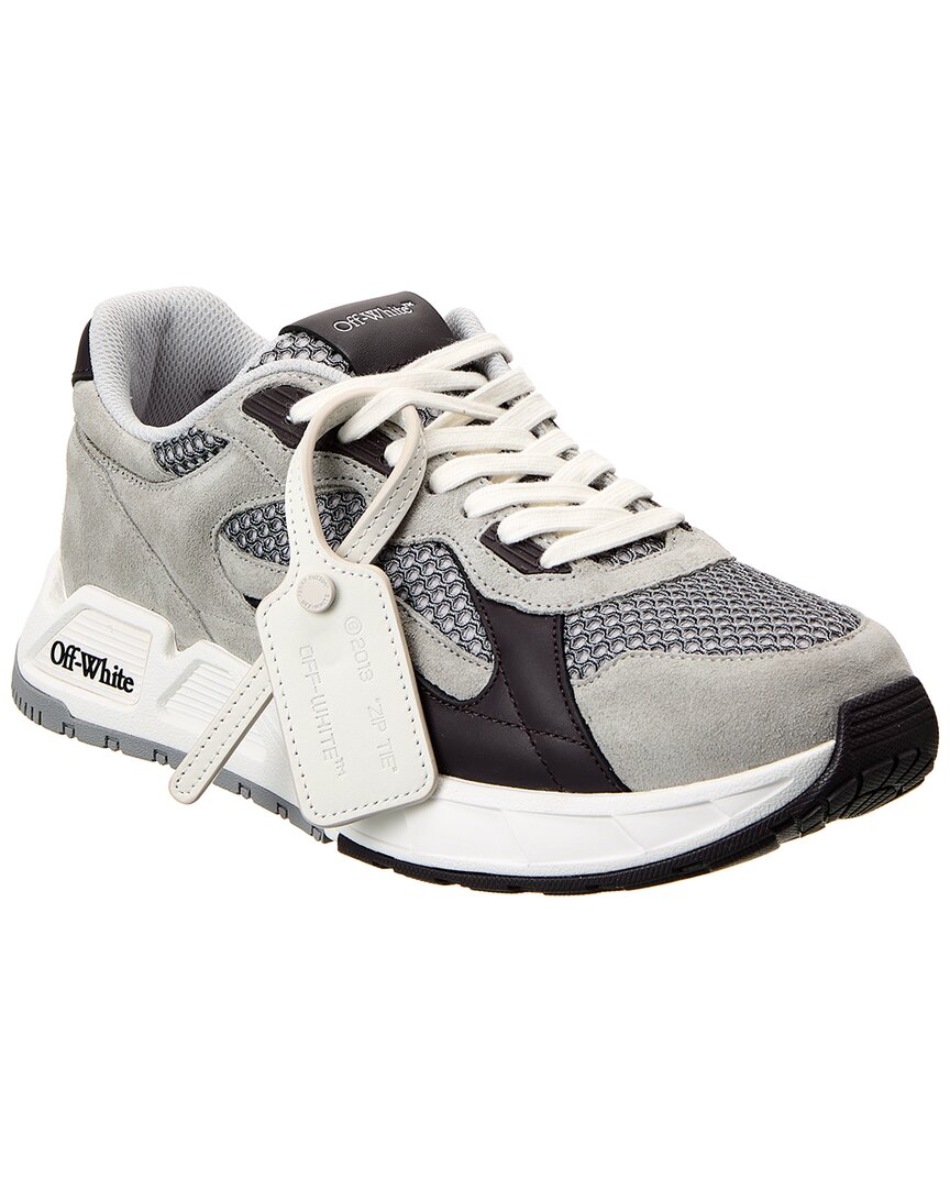 Shop Off-white ™ Kick Off Leather Sneaker In Grey