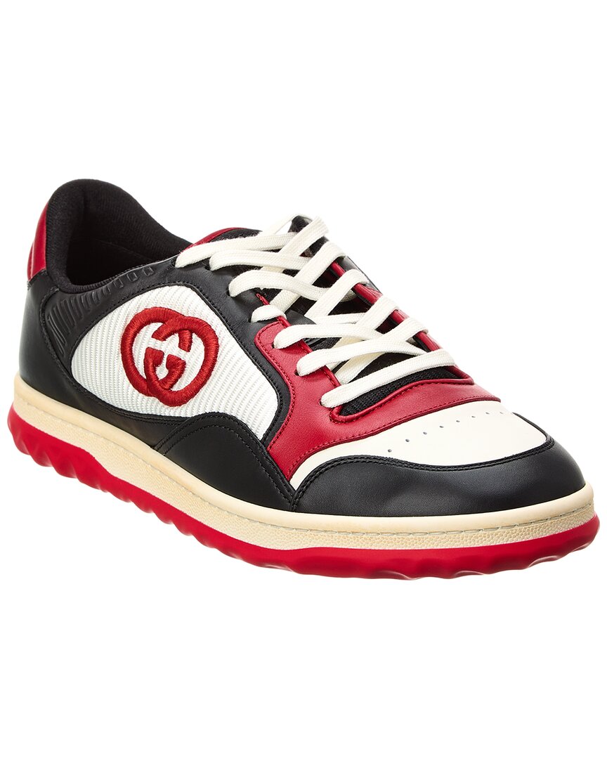 Gucci Mac 80 Fabric And Leather Sneakers In Black