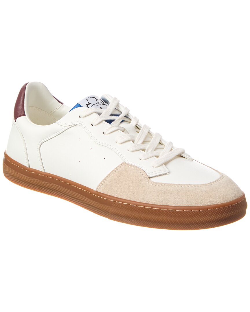 Shop Ted Baker Barkerl Leather & Suede Sneaker