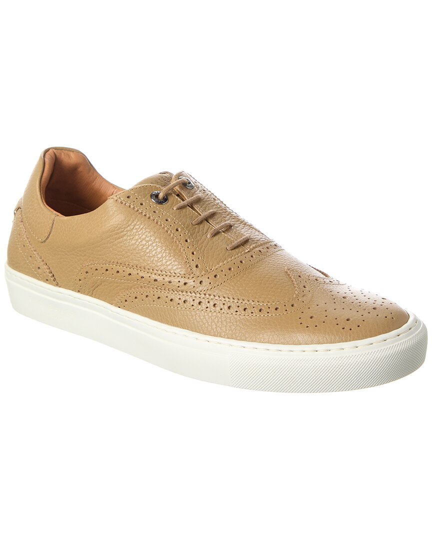 Shop Ted Baker Dentong Brogue Hybrid Leather Sneaker In Brown