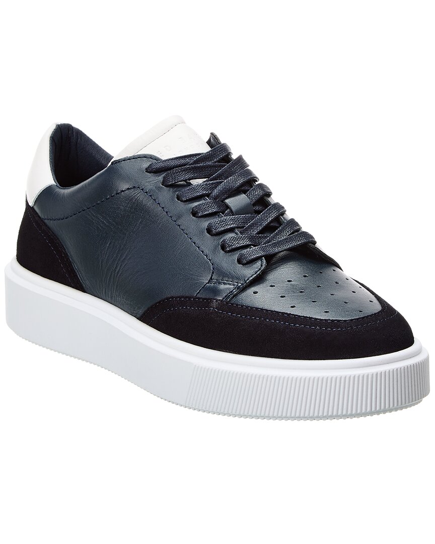 TED BAKER TED BAKER LUIGIS INFLATED SOLE LEATHER & SUEDE SNEAKER