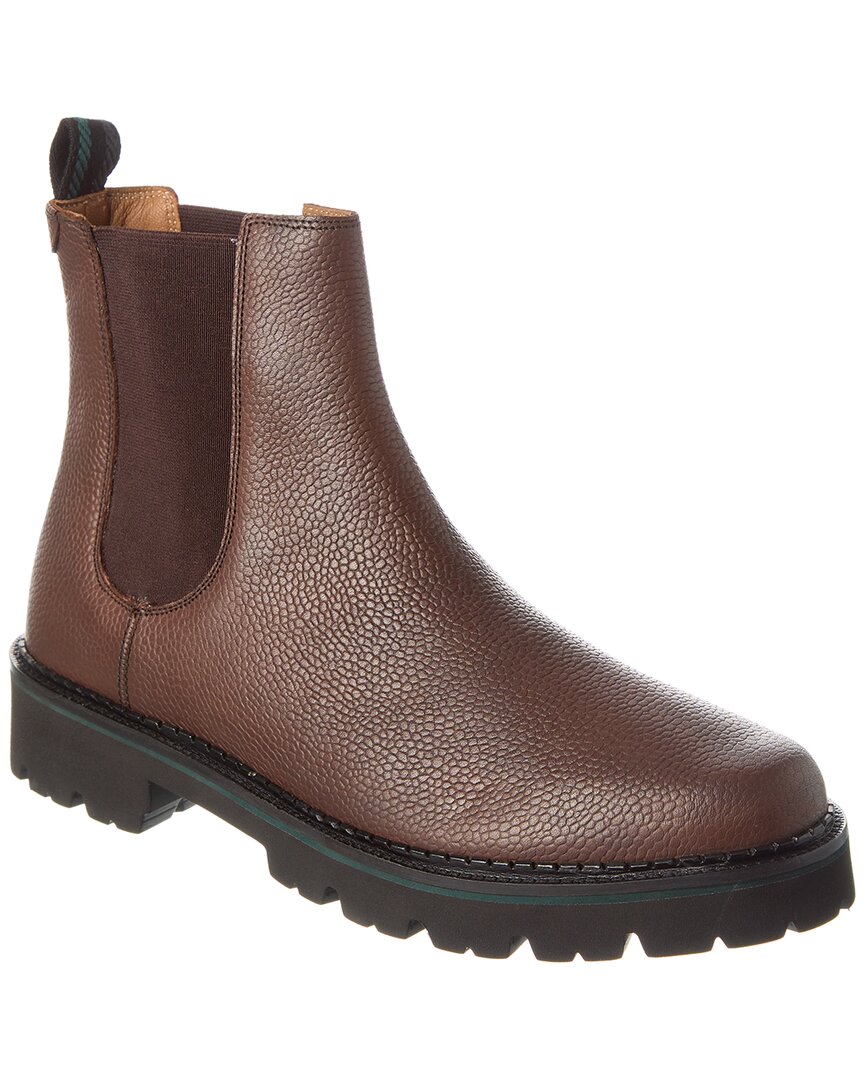Shop Ted Baker Wrighte Scotch Grain Leather Chelsea Boot In Brown