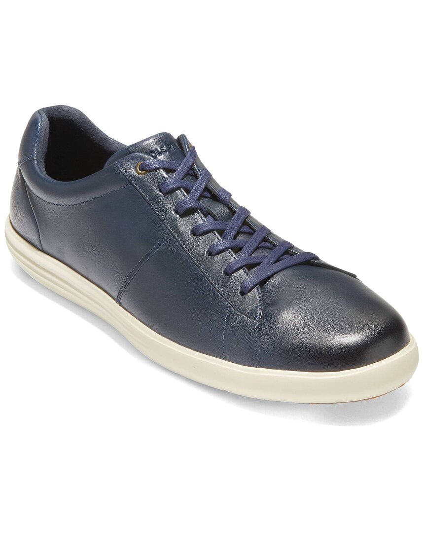 Shop Cole Haan Reagan Grand Leather Sneaker In Blue
