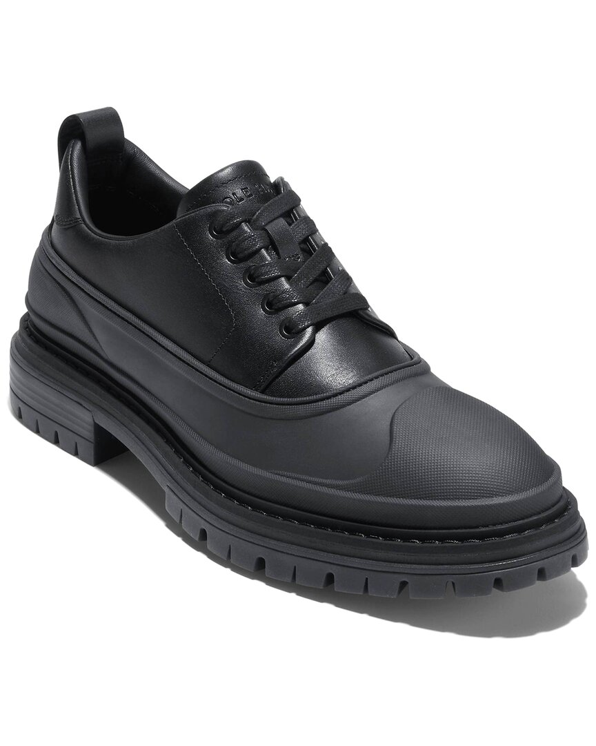 Shop Cole Haan Stratton Shroud Leather Oxford In Black