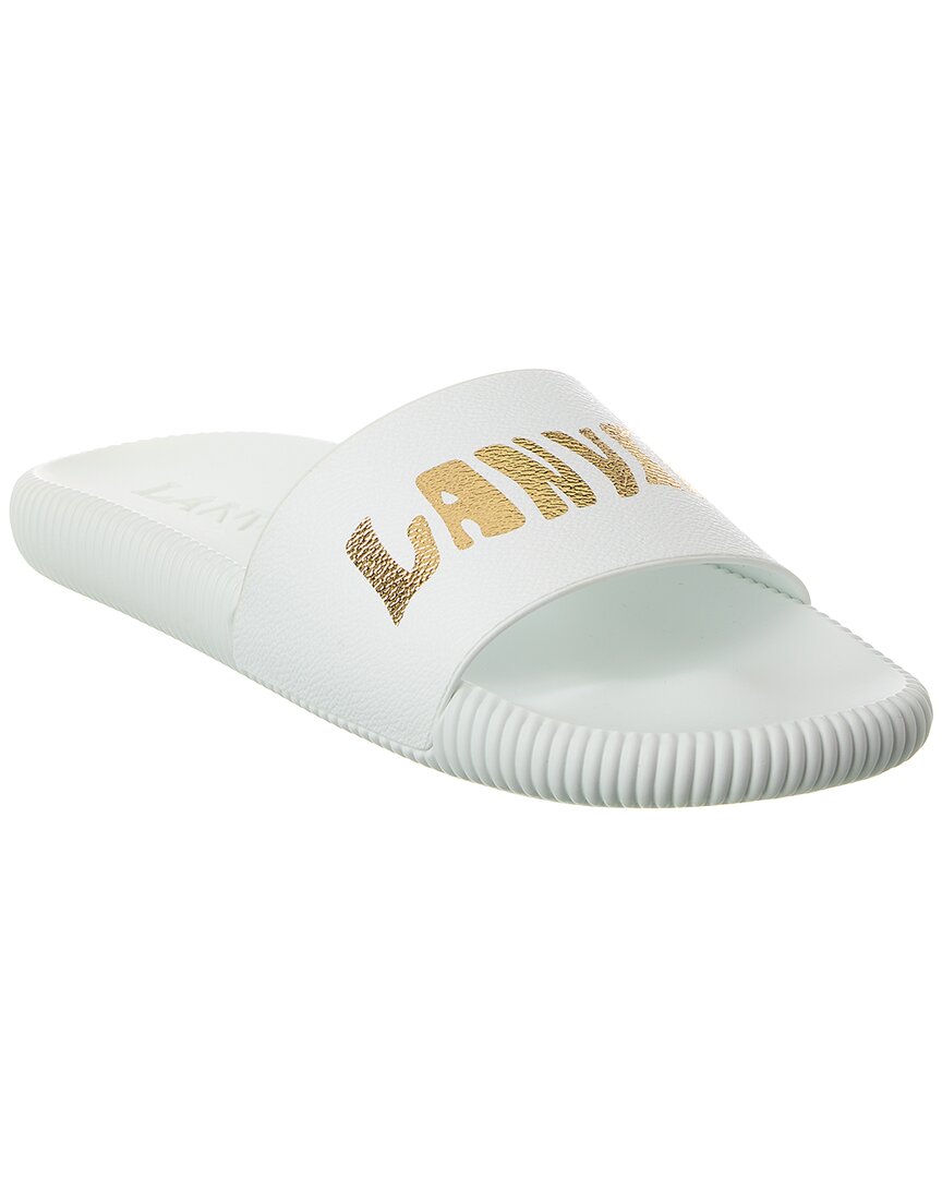 Shop Lanvin Arpege Slide In White