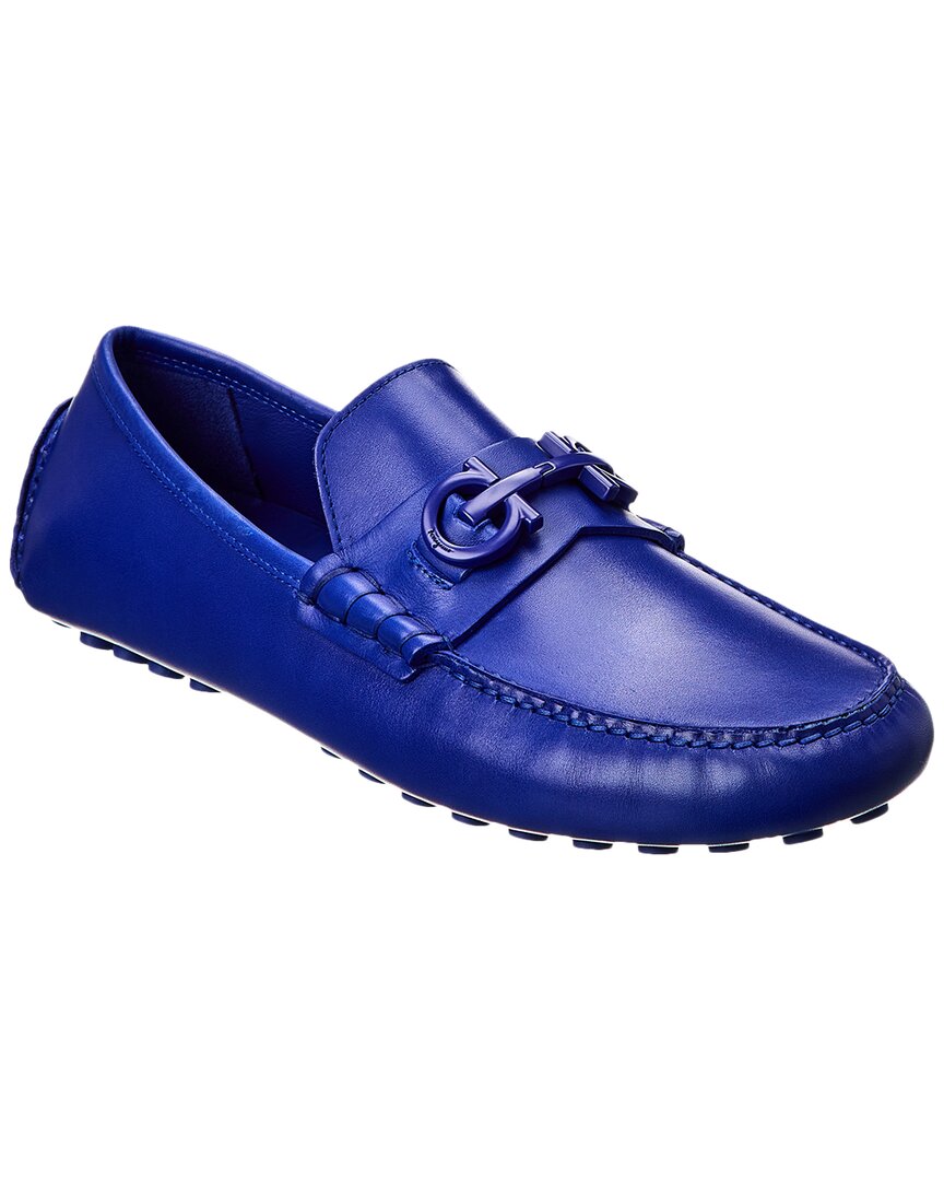 Shop Ferragamo Grazioso Leather Loafer In Blue