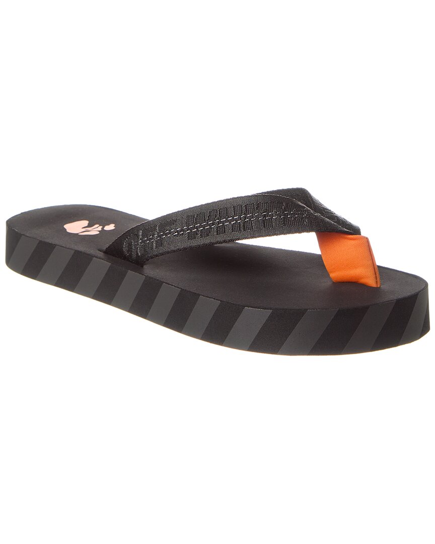 Shop Off-white ™ Industrial Belt Flip Flop In Black