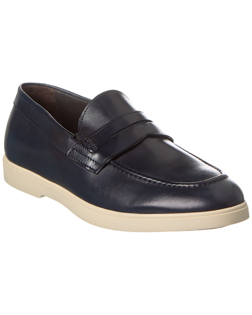 M By Bruno Magli Bruno Magli Ezra Leather Loafer In Blue