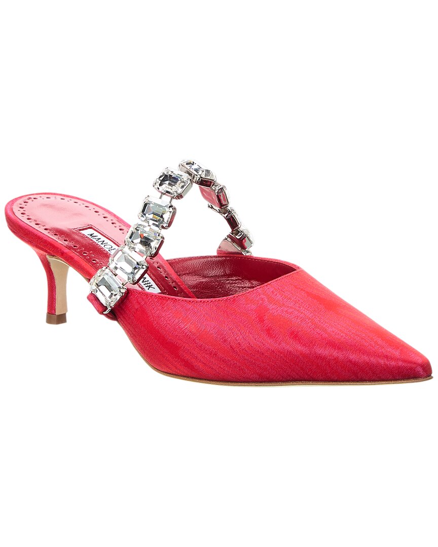 Manolo Blahnik Humibamu 050 Black In Red