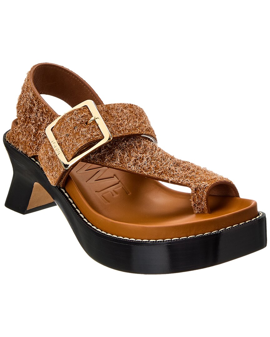 LOEWE ◆ Ease Suede Sandals LOEWE Ease brushed-suede sandals | NET-A-PORTER
