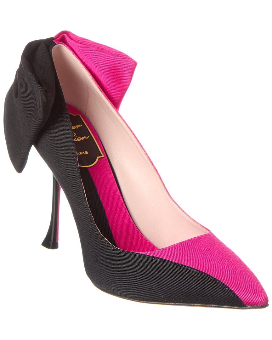 Roger Vivier Canvas Pump In Pink