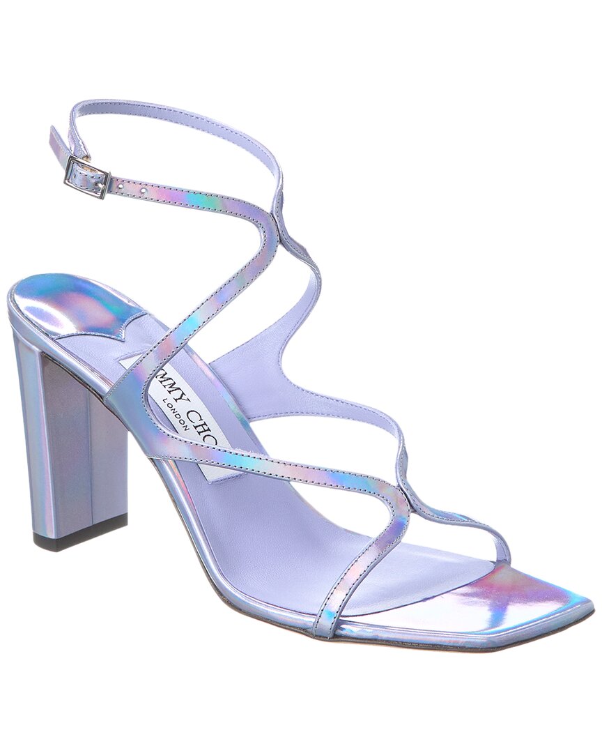 Jimmy Choo Azie 85 Leather Sandal In Purple