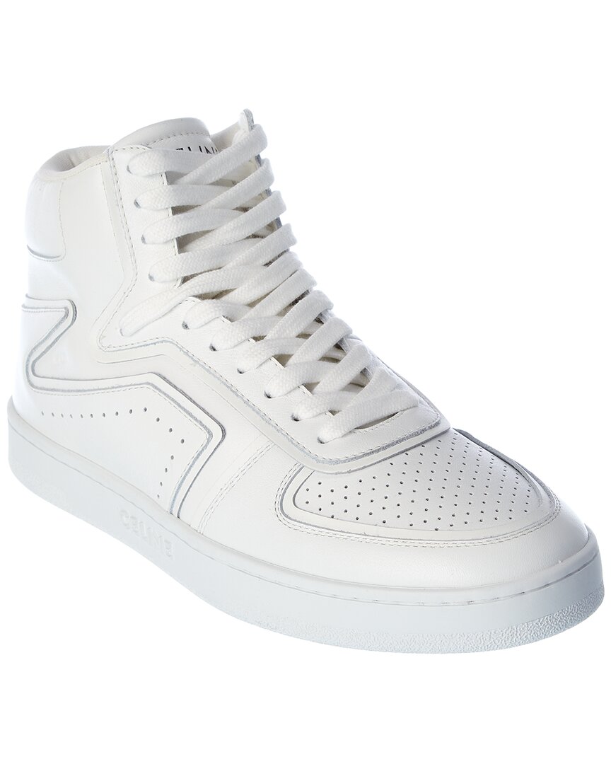 Celine Z Trainer Leather Sneaker In White