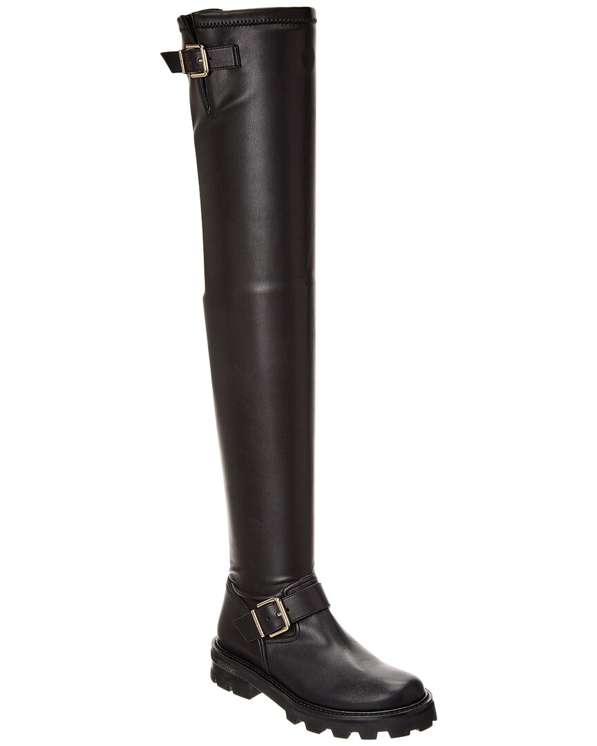 Jimmy Choo Biker Ii Over-the-knee Boot In Black