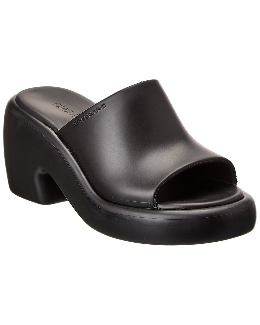 Ferragamo Chunky Slider In Black