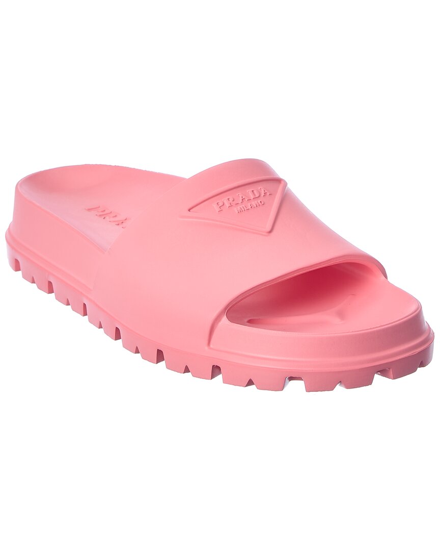 Prada Rubber Slide In Pink