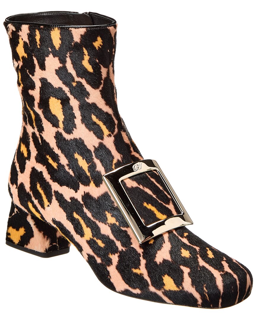 Roger Vivier Woman Ankle Boots Black Size 5.5 Calfskin In Brown
