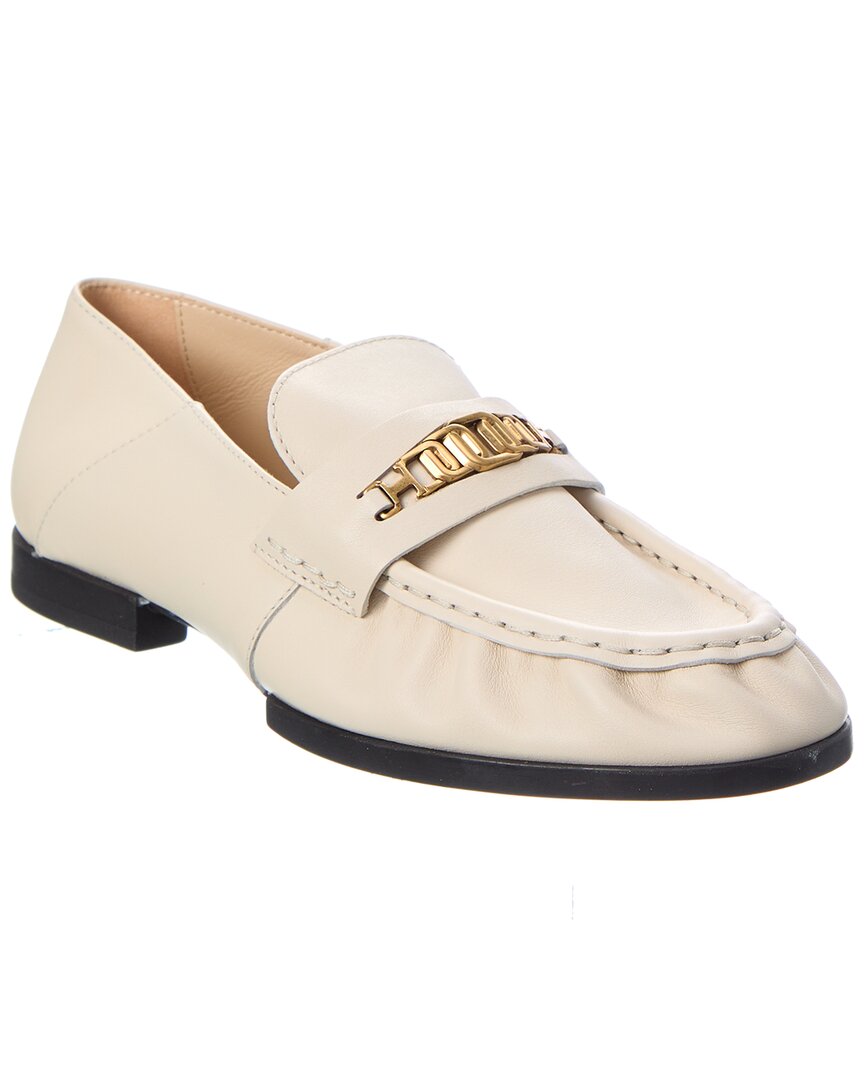 TOD'S TOD’S CHAIN LEATHER LOAFER 