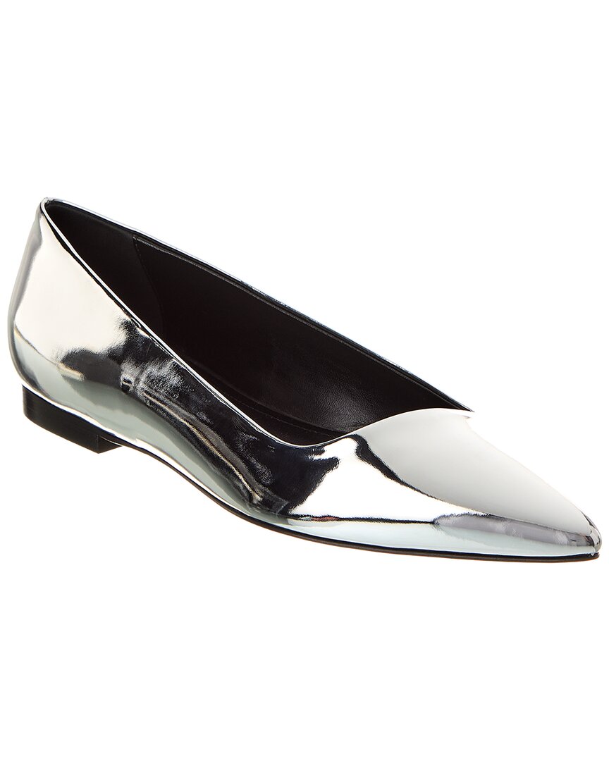 Isabel Marant Woman Ballet Flats Silver Size 6.5 Leather In Silver