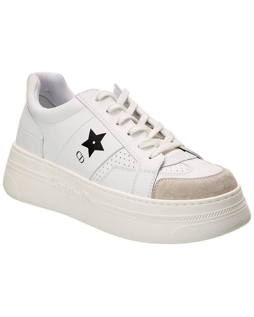 Кожаные кроссовки на платформе Dior Ors Женские белые 40 157090₽
