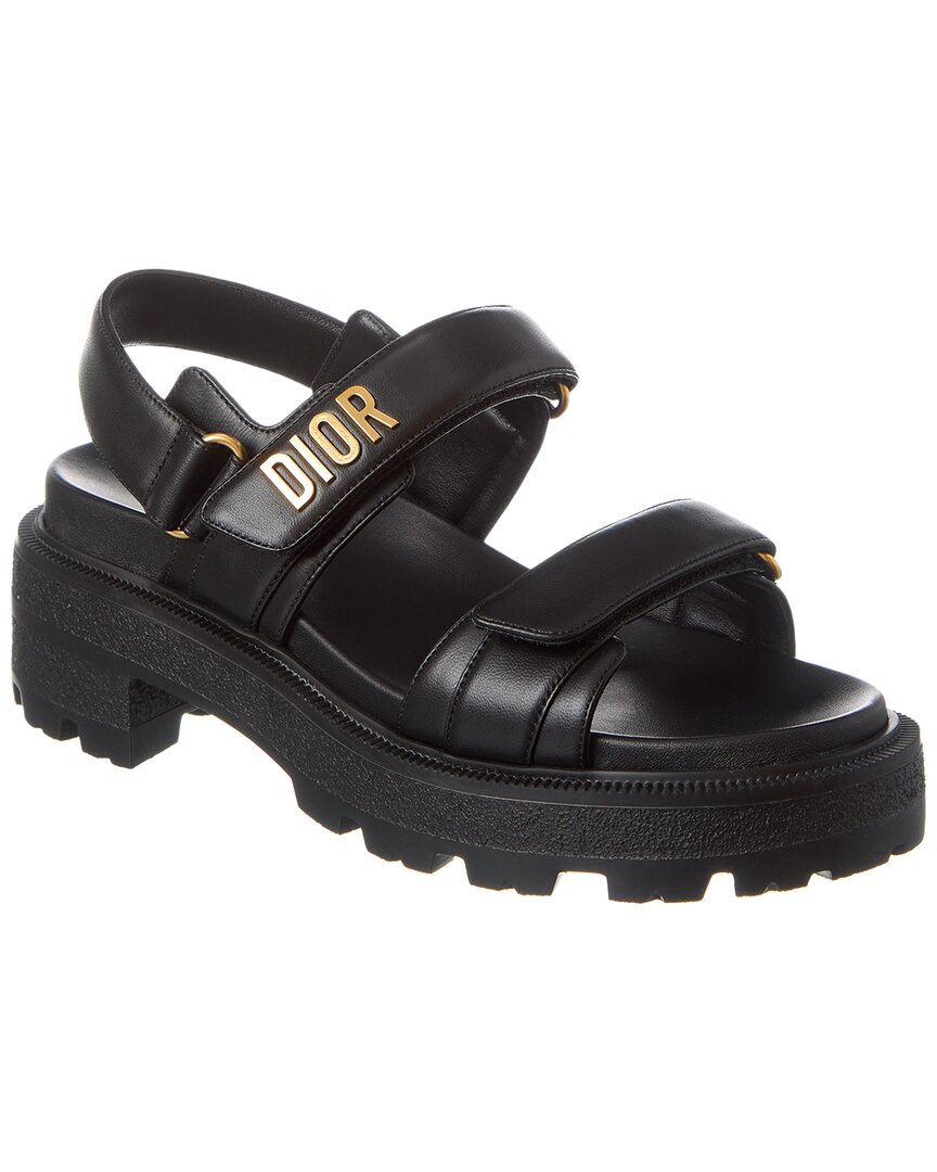 Dior Act Platform Sole Sandals In Black | ModeSens