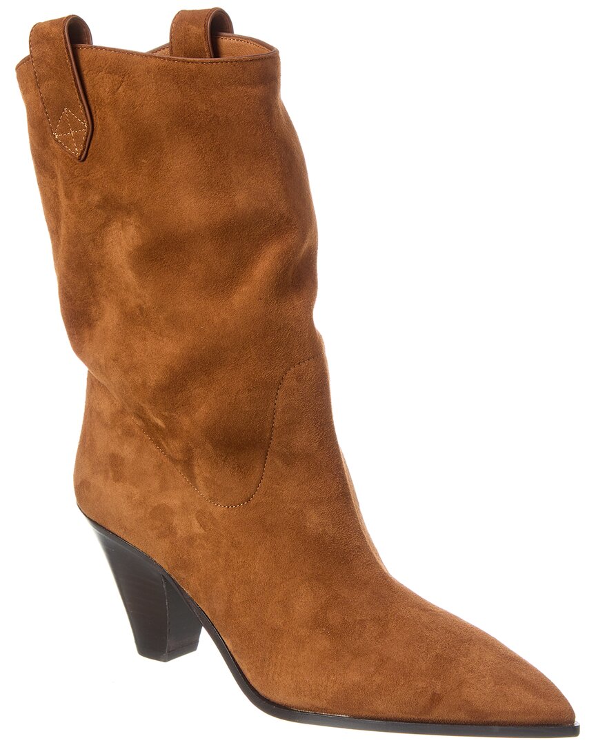 AQUAZZURA AQUAZZURA BOOGIE SUEDE COWBOY BOOTIE