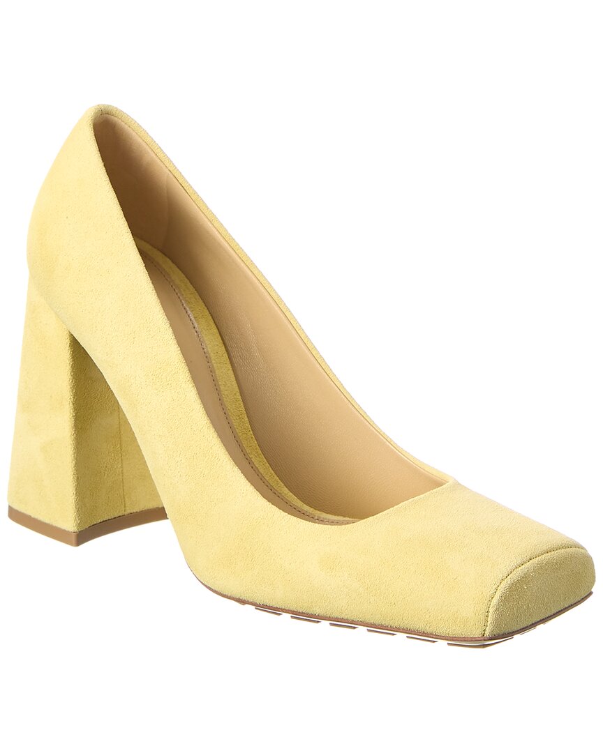 Shop Bottega Veneta Tower Suede Pump