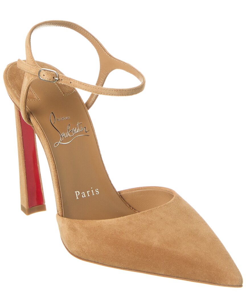 Christian Louboutin Condora Riviera Ankle Strap Pump In Brown