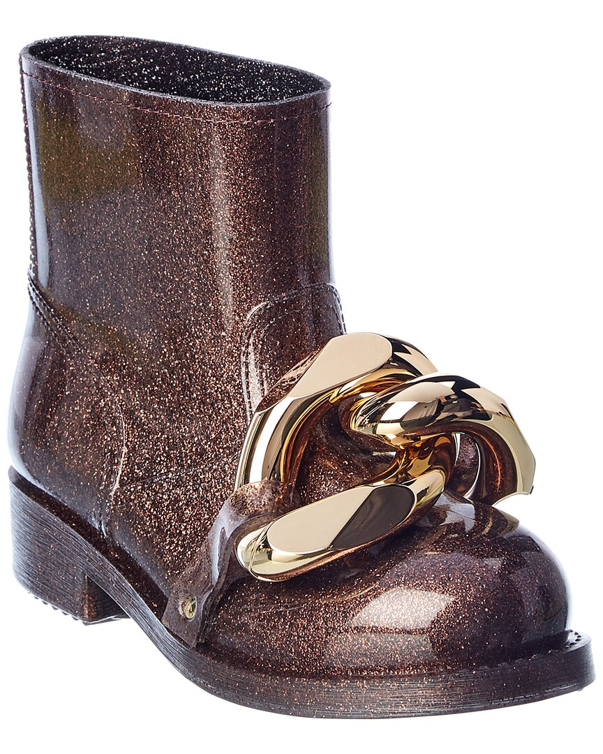 Shop Jw Anderson Chain Rubber Boot In Metallic