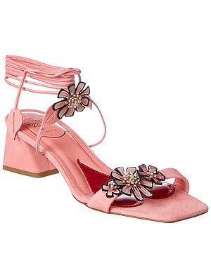 Roger Vivier Vivier Blossom Suede Sandal