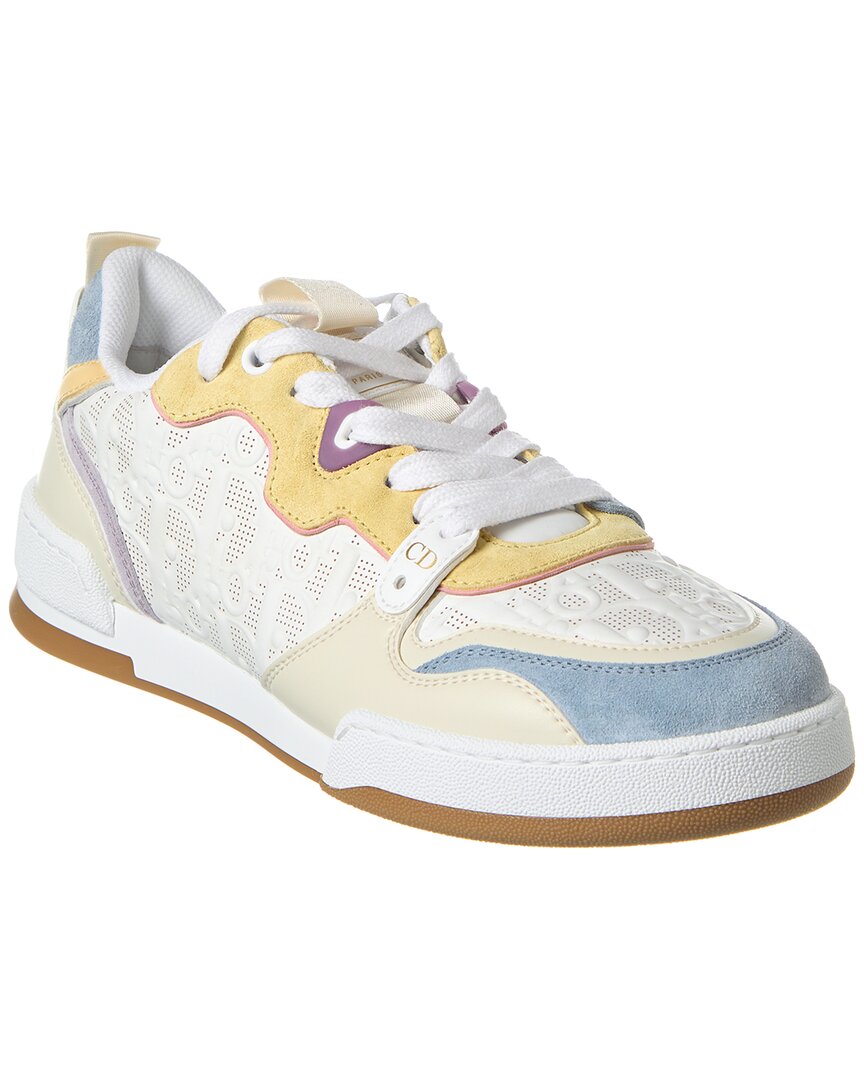 Shop Dior One Leather & Suede Sneaker In White