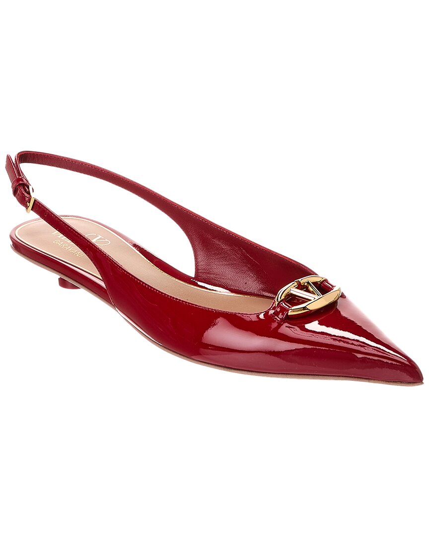 Valentino Garavani Valentino Vlogo Patent Slingback Pump In Multi