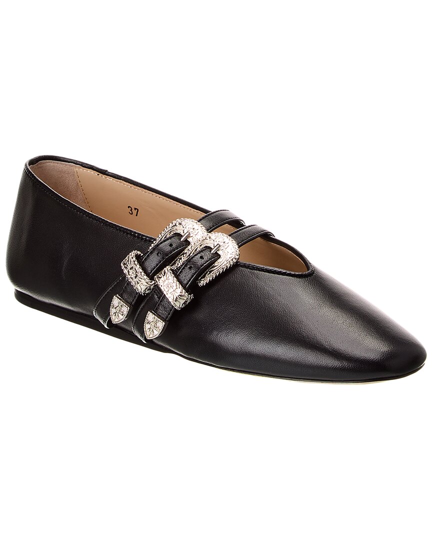 Shop Le Monde Beryl Leather Flat