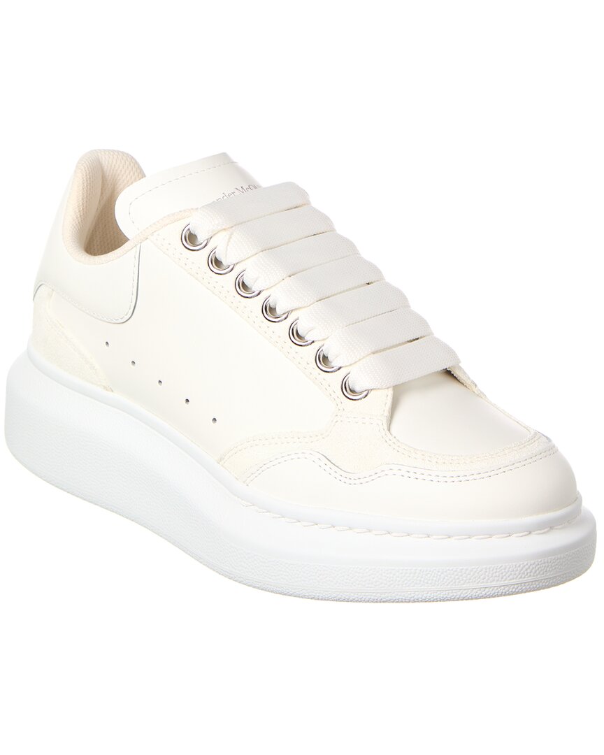 Alexander Mcqueen Plimsoll Leather Sneaker In White