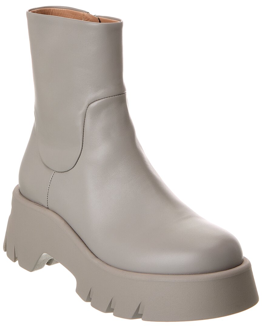 Gianvito Rossi Montey Leather Boot In Grey
